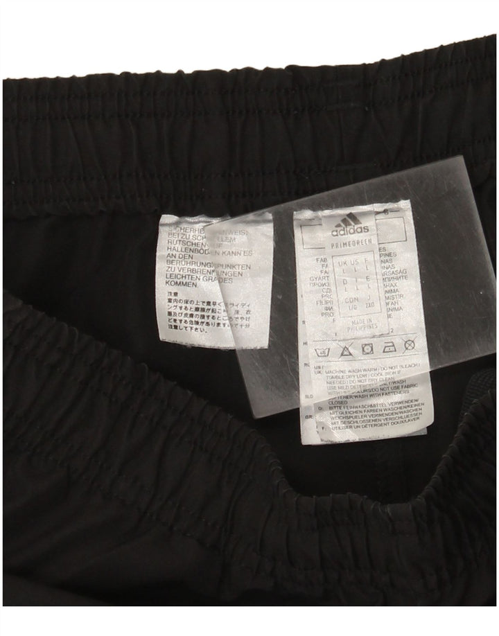 Calça de treino masculina Adidas Aeroready Graphic grande poliéster preto