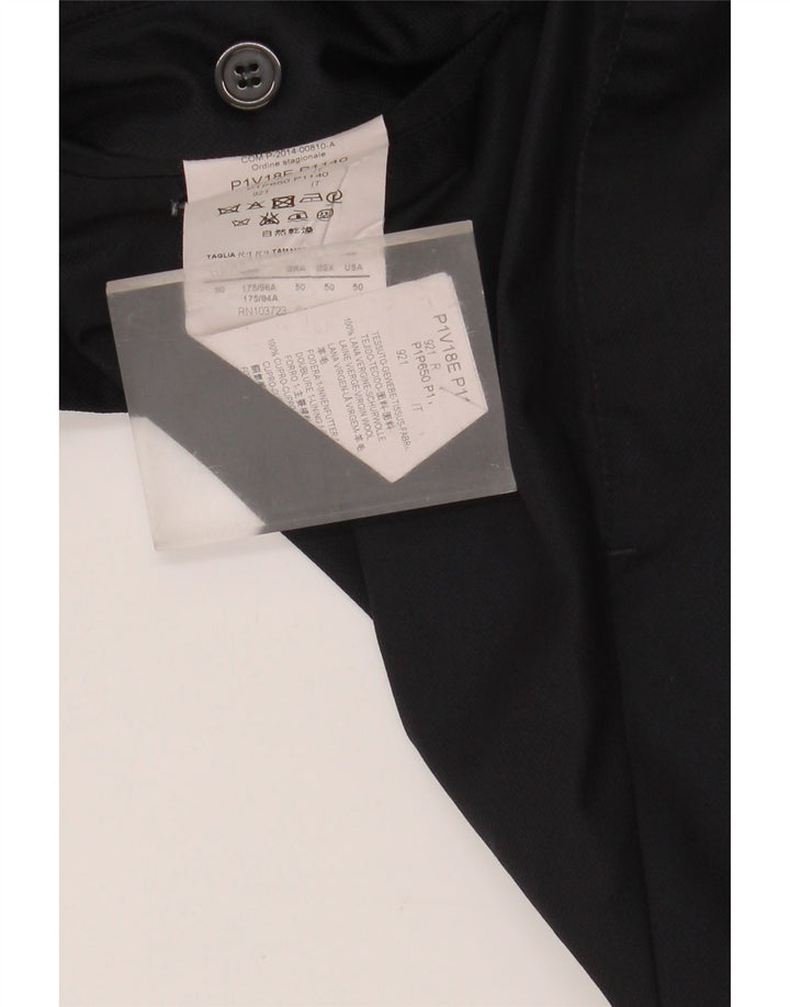 Emporio Armani masculino 2 botões terno de 2 peças IT 50 grande W35 L30 azul marinho