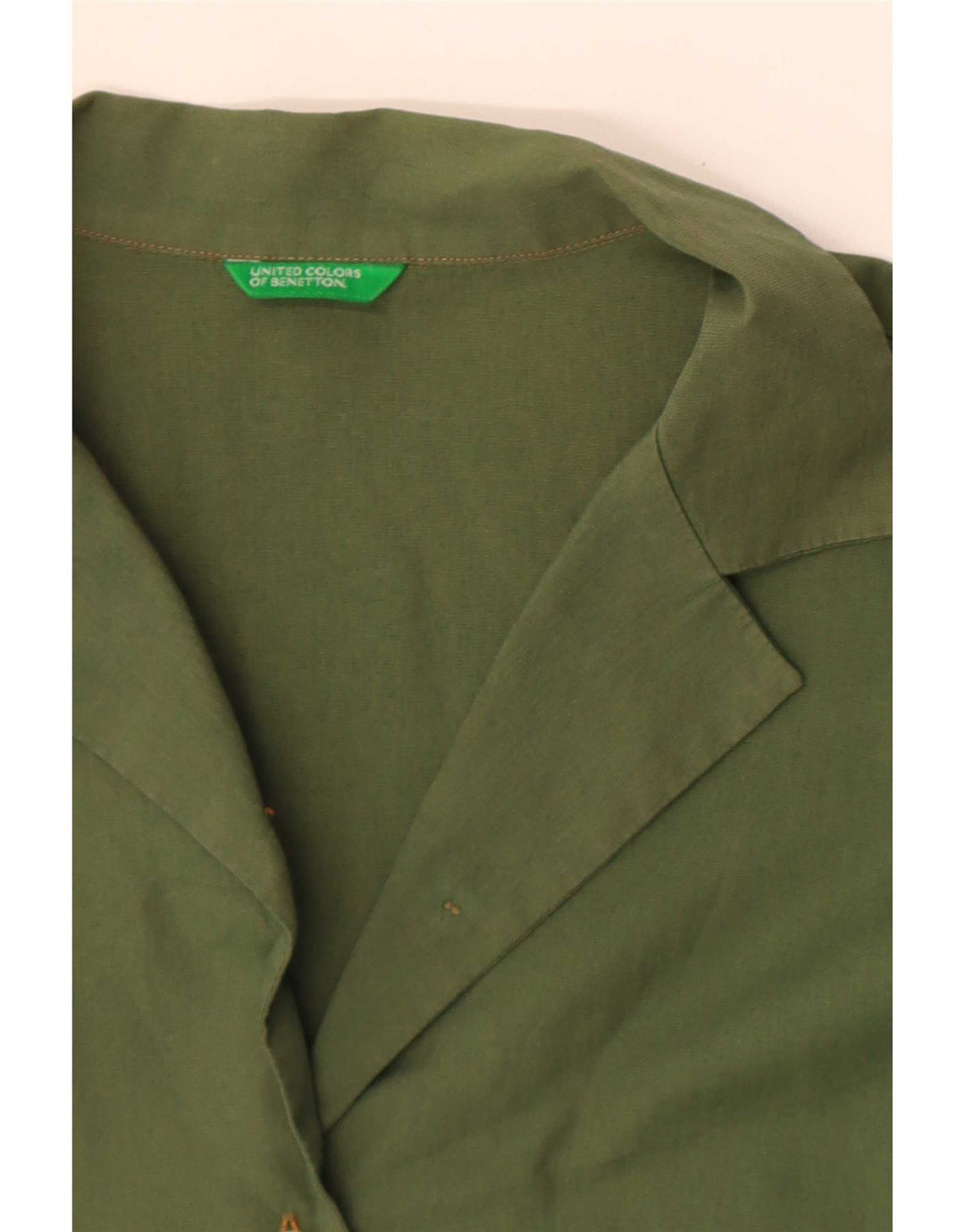 Camisa Benetton Mulher UK 12 Verde Médio