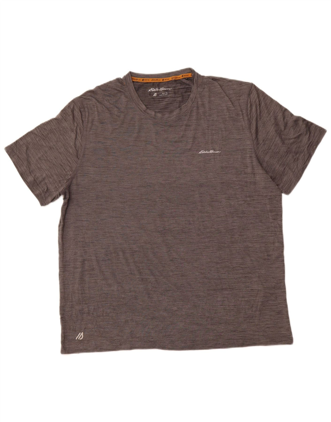 Camiseta masculina EDDIE BAUER XL cinza manchada