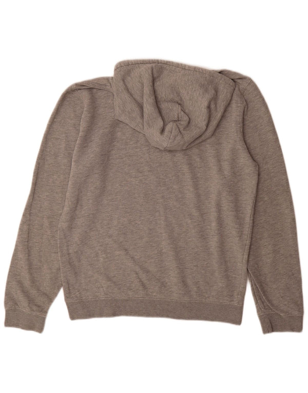 Jumper masculino com capuz gráfico Champion algodão manchado cinza médio