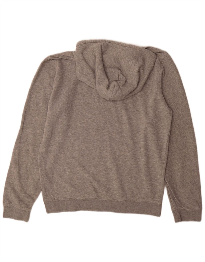 Jumper masculino com capuz gráfico Champion algodão manchado cinza médio
