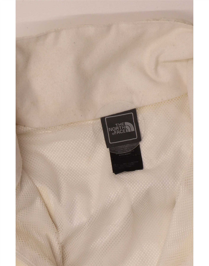 Jaqueta de chuva feminina com capuz The North Face UK 14 nylon branco médio