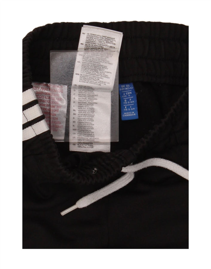 Calças de treino ADIDAS Meninos Joggers 5-6 Anos Preto Poliéster