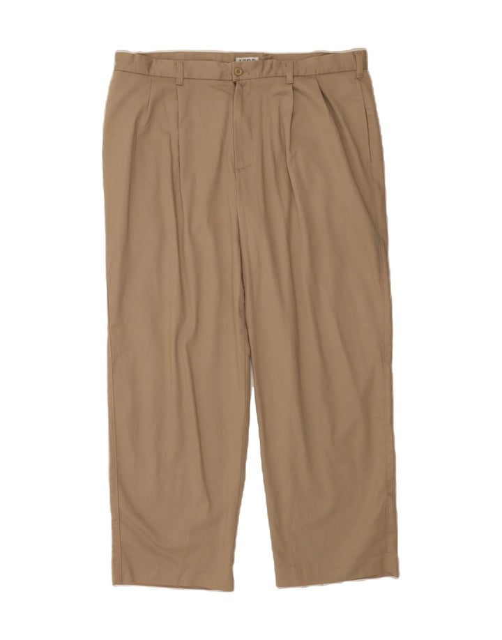 IZOD Mens Pegged Chino Trousers W40 L30 Beige Cotton Vintage Izod and Second-Hand Izod from Messina Hembry 