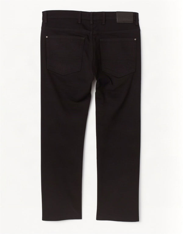 Calça jeans reta masculina Ted Baker W36 L26 algodão preto