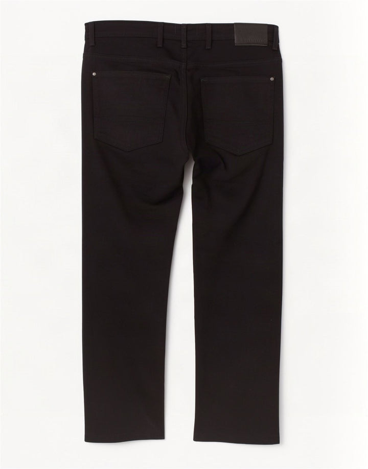 Calça jeans reta masculina Ted Baker W36 L26 algodão preto
