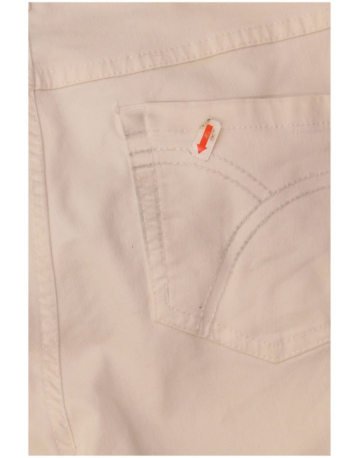 DACK'S Jeans Slim Feminino IT 42 Médio W28 L29 Algodão Branco