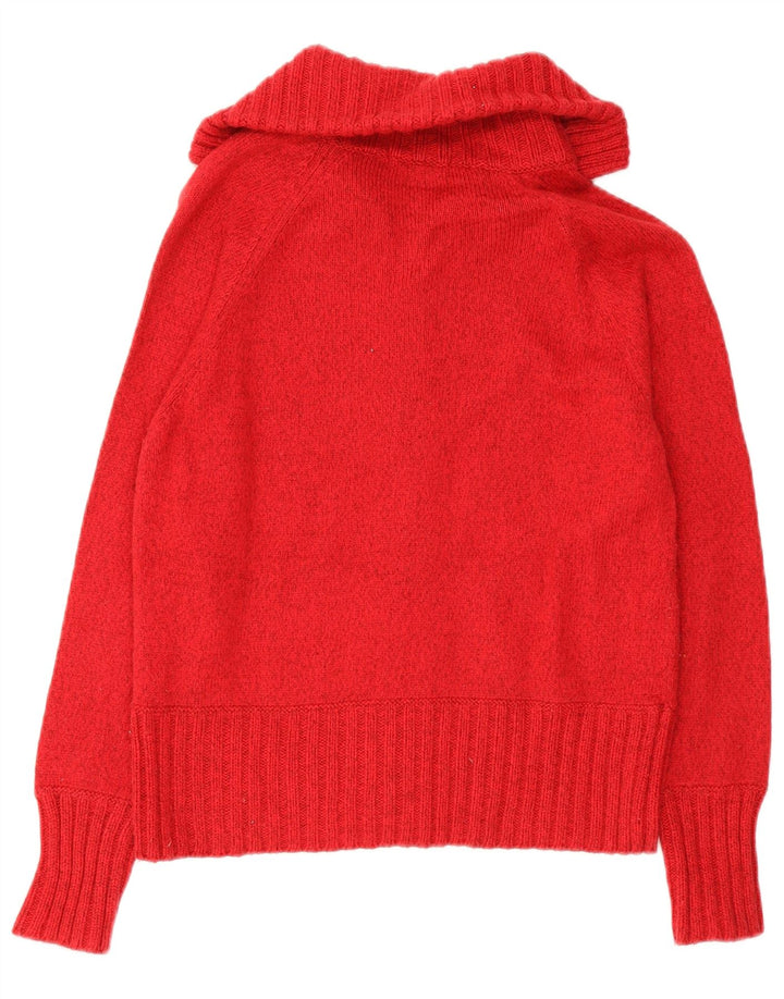 Suéter cardigã feminino Marks & Spencer Reino Unido 16 grande algodão vermelho