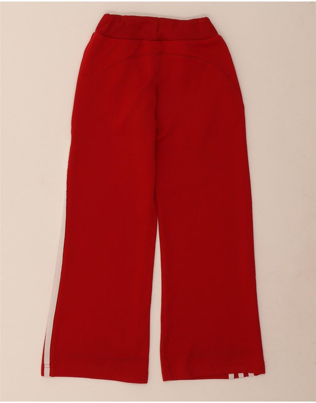 Calças de treino Adidas meninas 7-8 anos poliéster vermelho