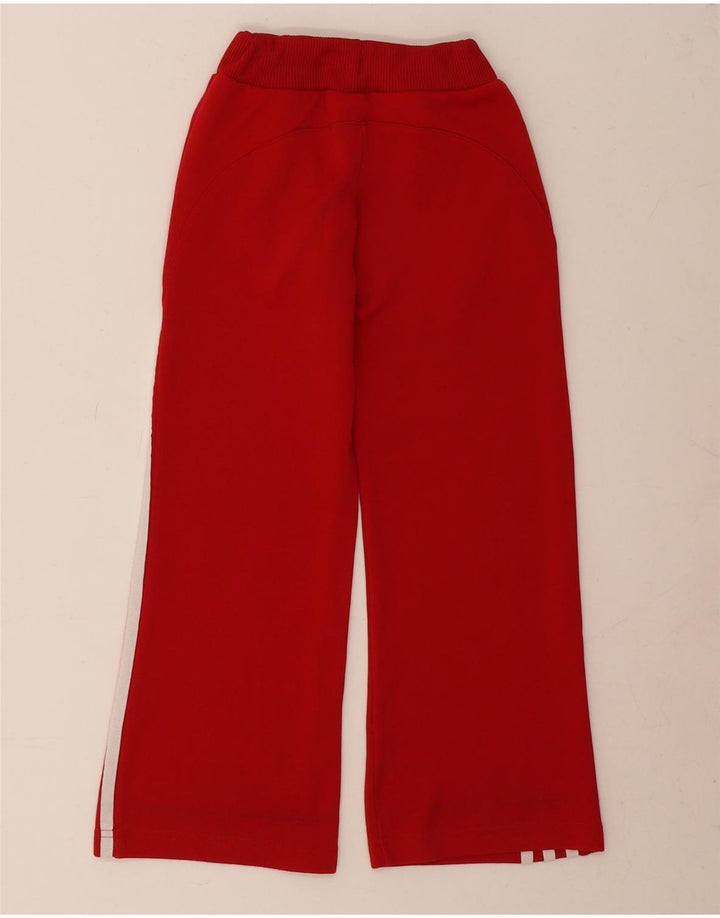 Calças de treino Adidas meninas 7-8 anos poliéster vermelho