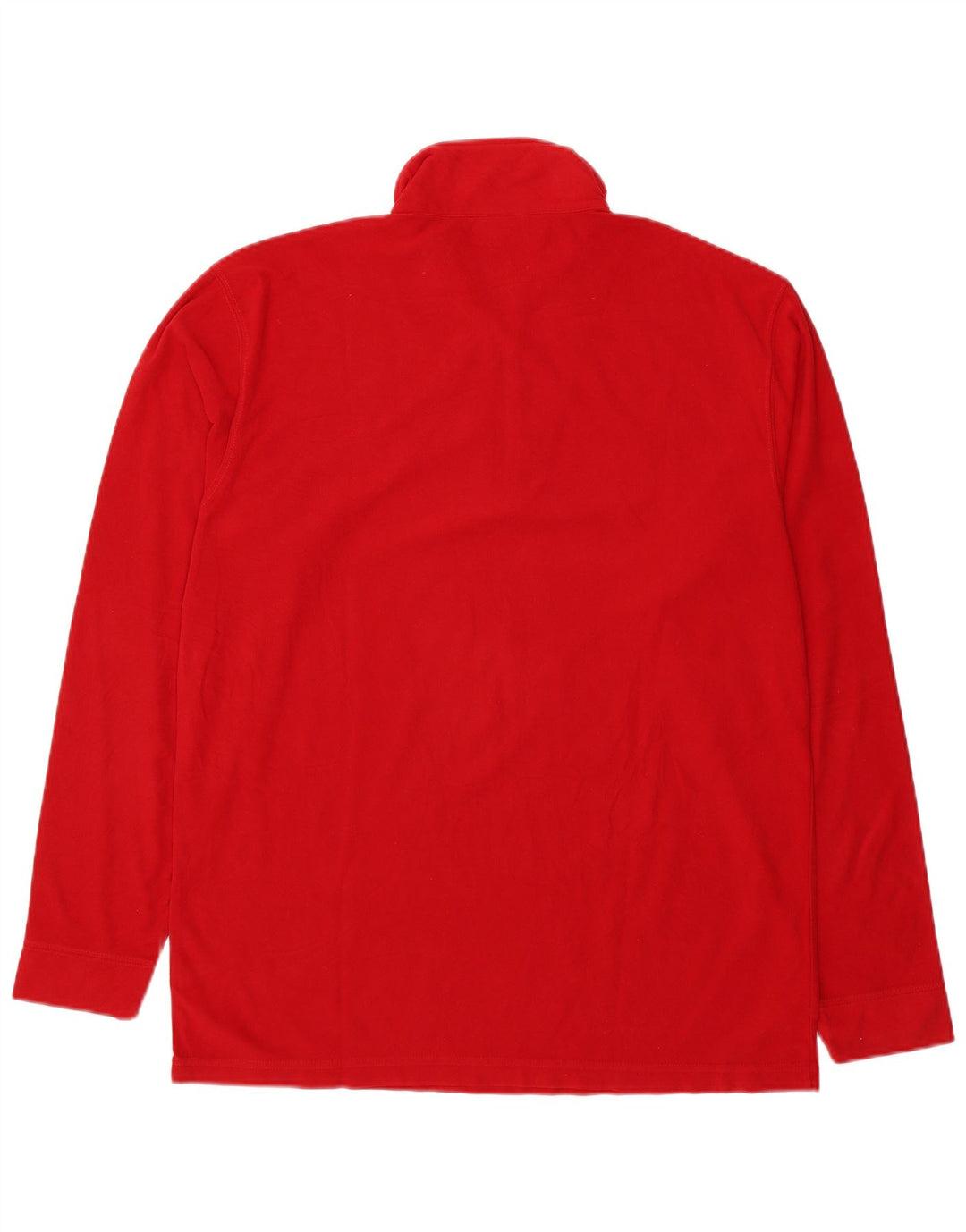 Asics Masculino Zip Neck Fleece Jumper XL Vermelho Poliéster