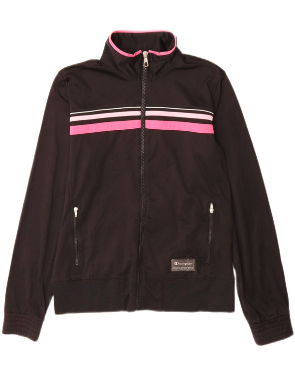 Jaqueta feminina Champion Heritage Fit Tracksuit UK 14 Médio Preto