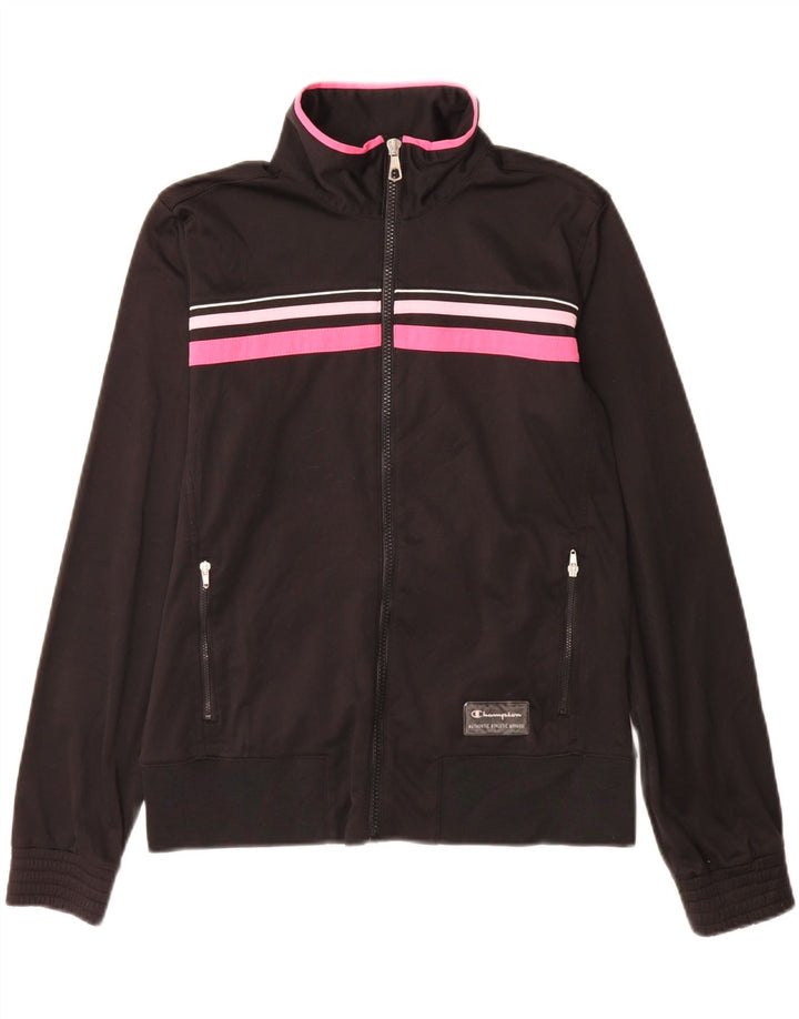 Jaqueta feminina Champion Heritage Fit Tracksuit UK 14 Médio Preto