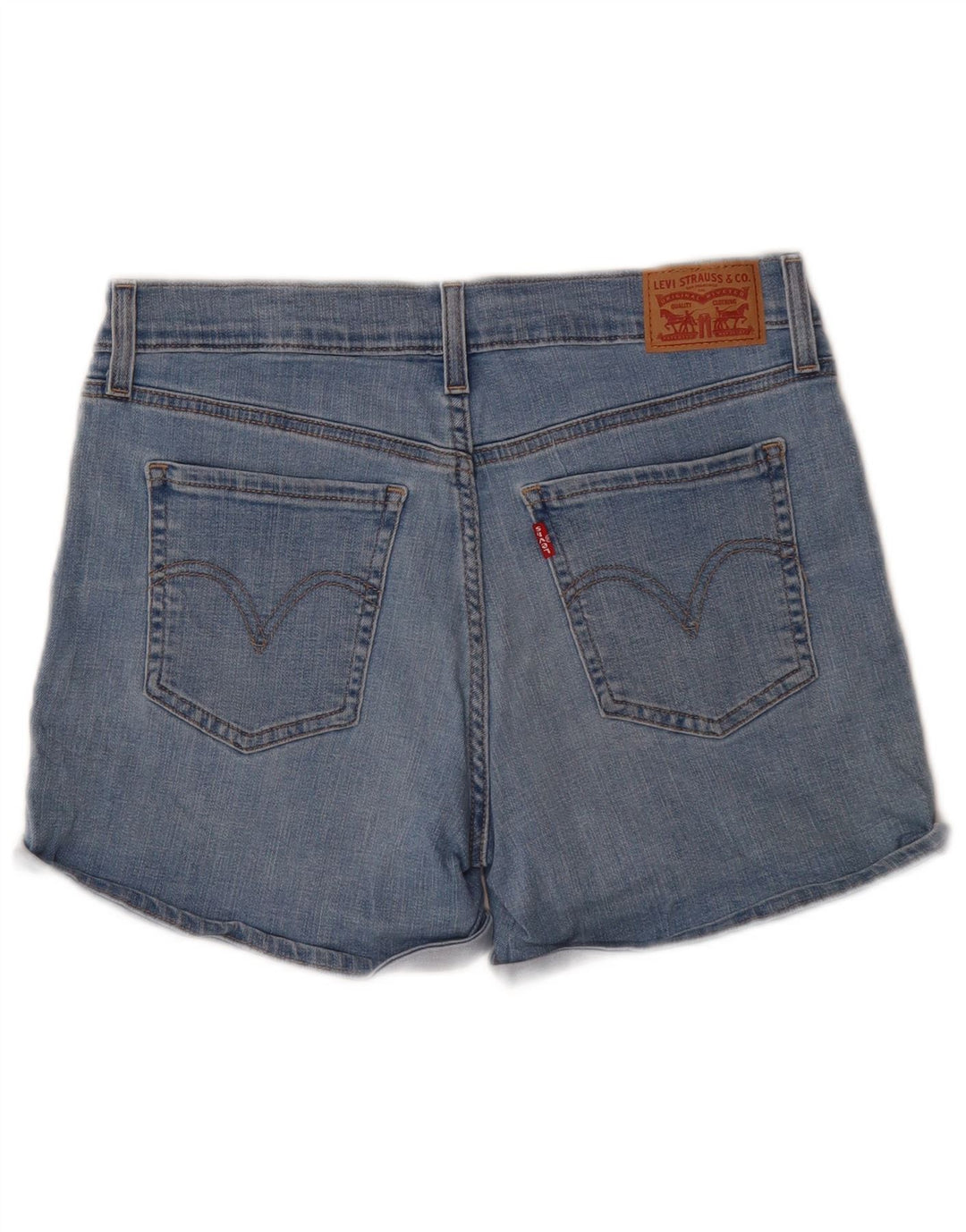 Shorts jeans feminino LEVI'S W29 algodão azul médio