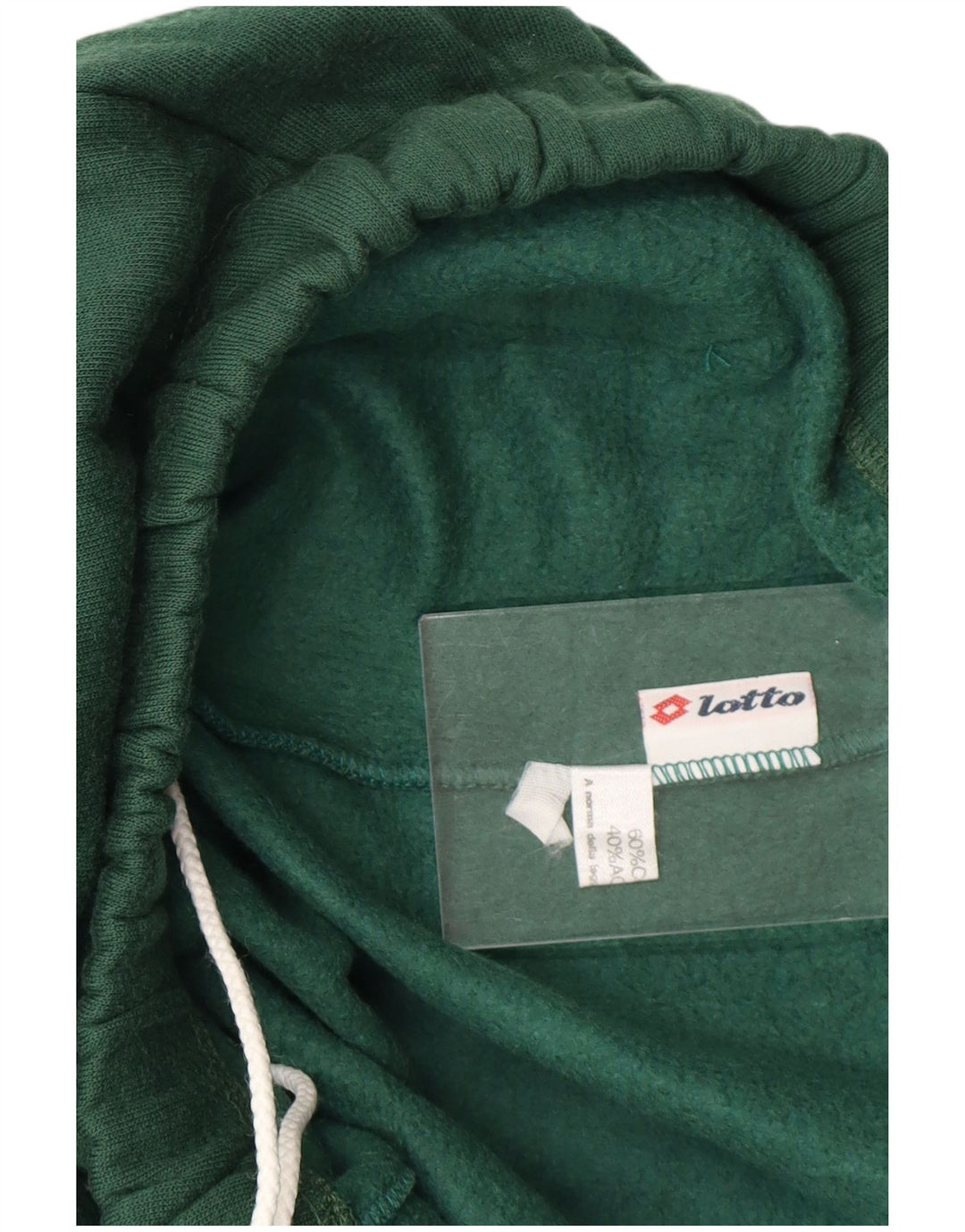 Calça de treino masculina LOTTO de algodão verde médio