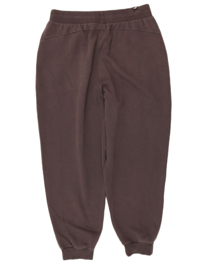 Calça de treino masculina PUMA joggers grande algodão cinza