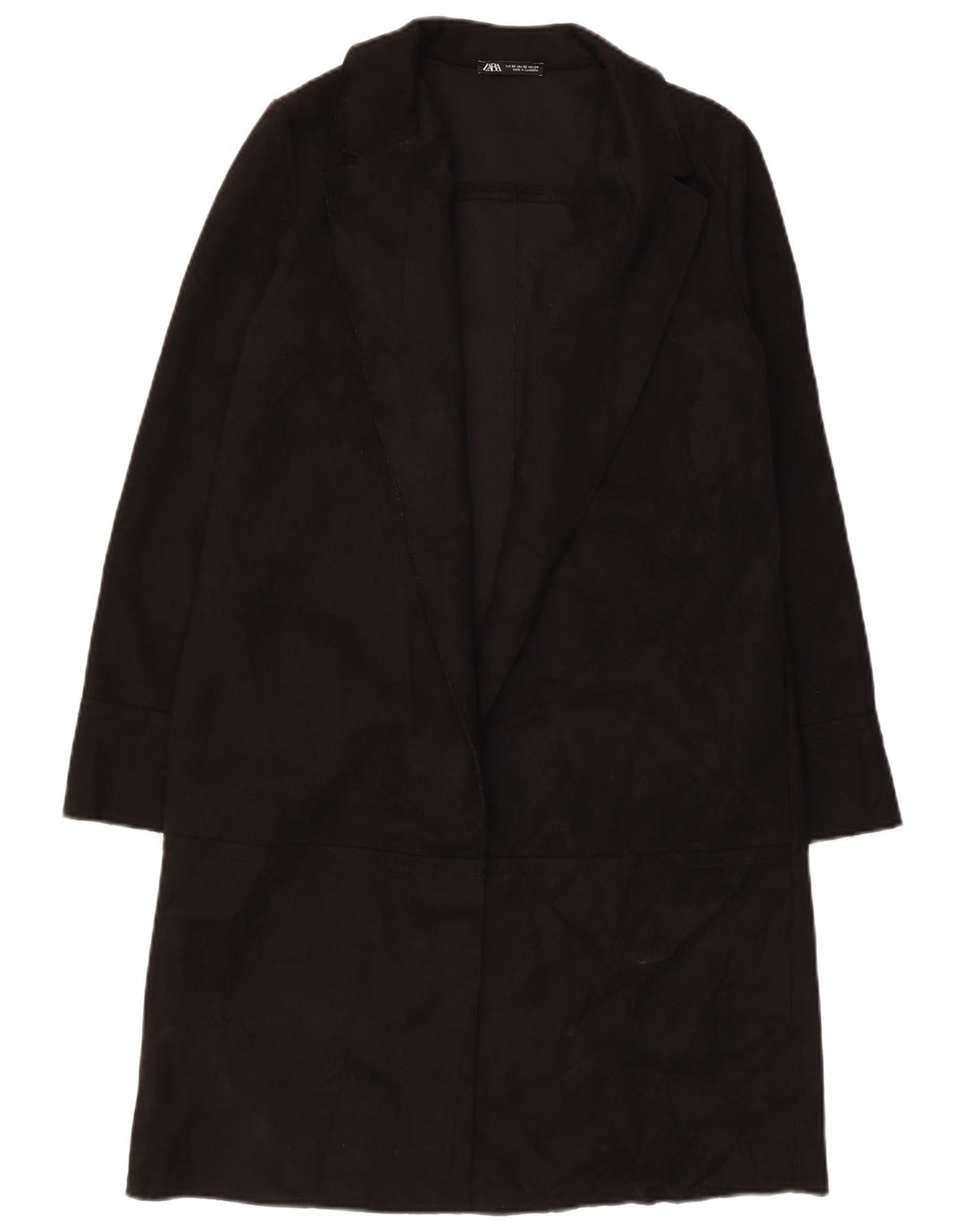 Sobretudo aberto feminino Zara UK 6 XS preto