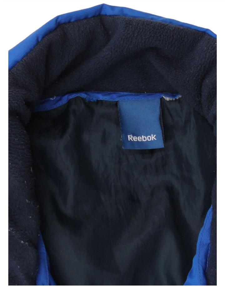 Jaqueta acolchoada masculina Reebok UK 42 XL azul poliéster