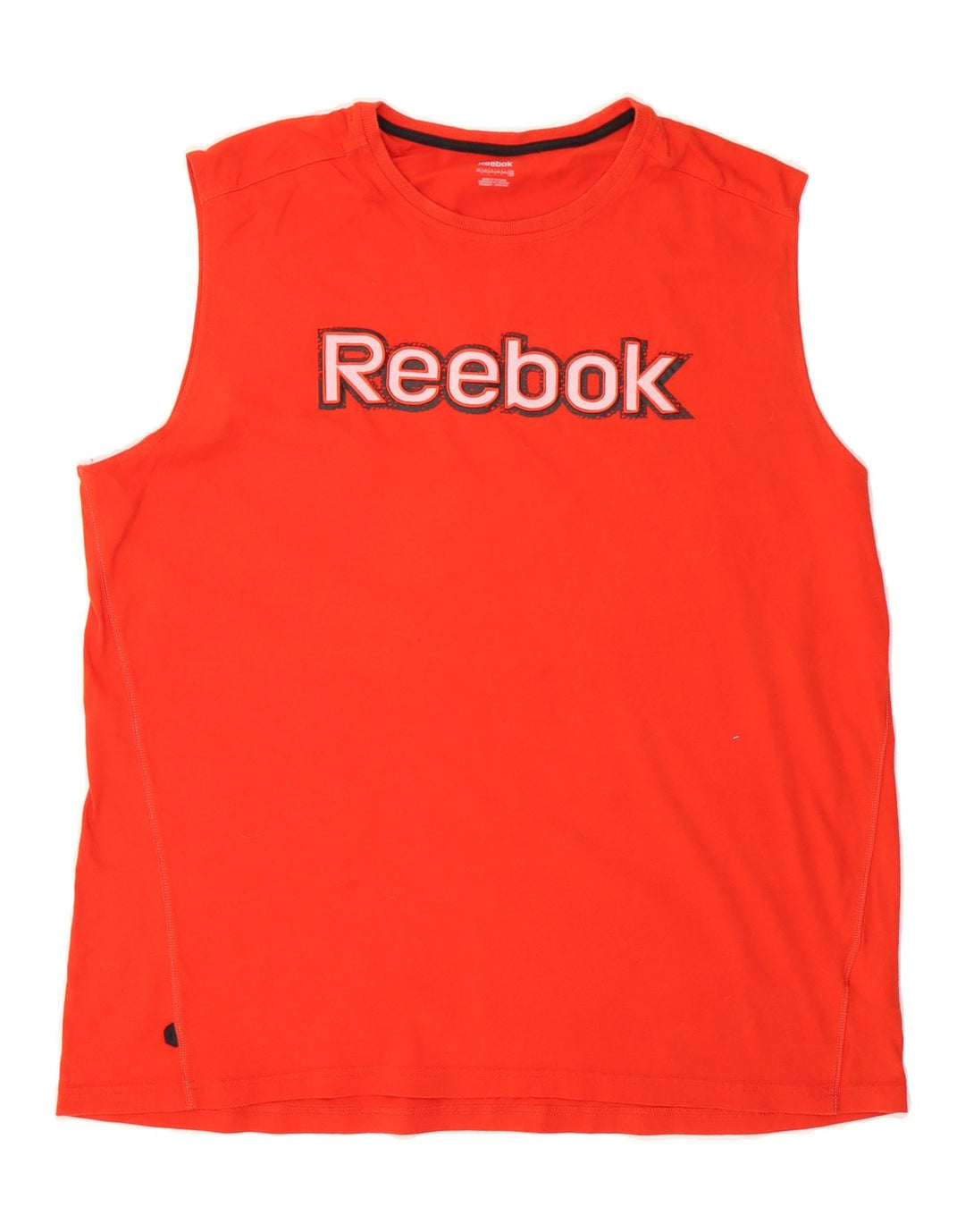 REEBOK Mens Graphic Vest Top 2XL Red Cotton Vintage Reebok and Second-Hand Reebok from Messina Hembry 