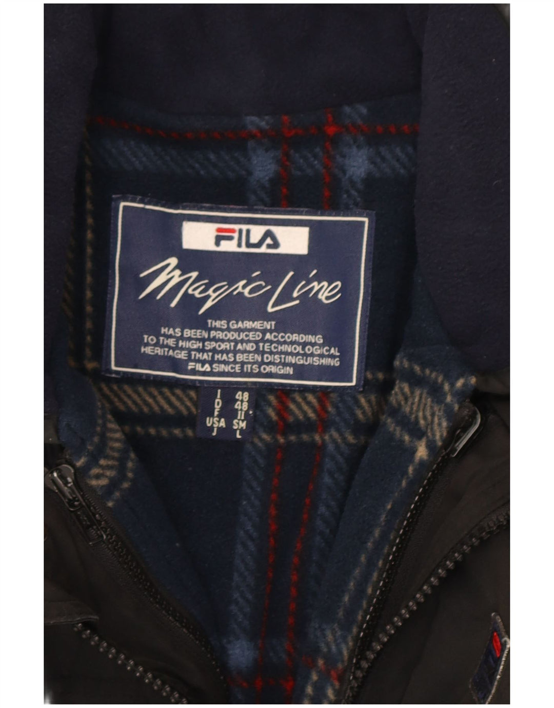 Fila Mens Utility Jacket IT 48 Médio Preto Poliéster