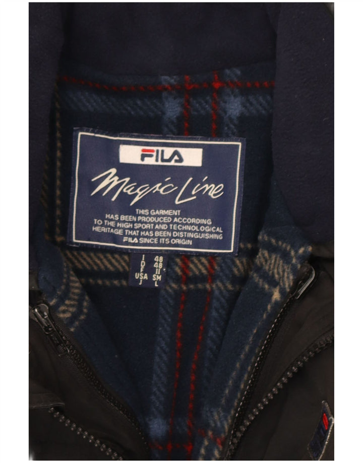 Fila Mens Utility Jacket IT 48 Médio Preto Poliéster