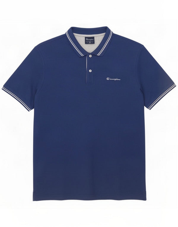 Camisa polo masculina Champion XL listrada azul marinho