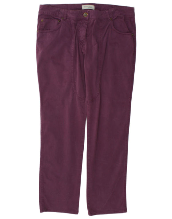 Calça casual reta feminina Henry Cottons W34 L30 roxa