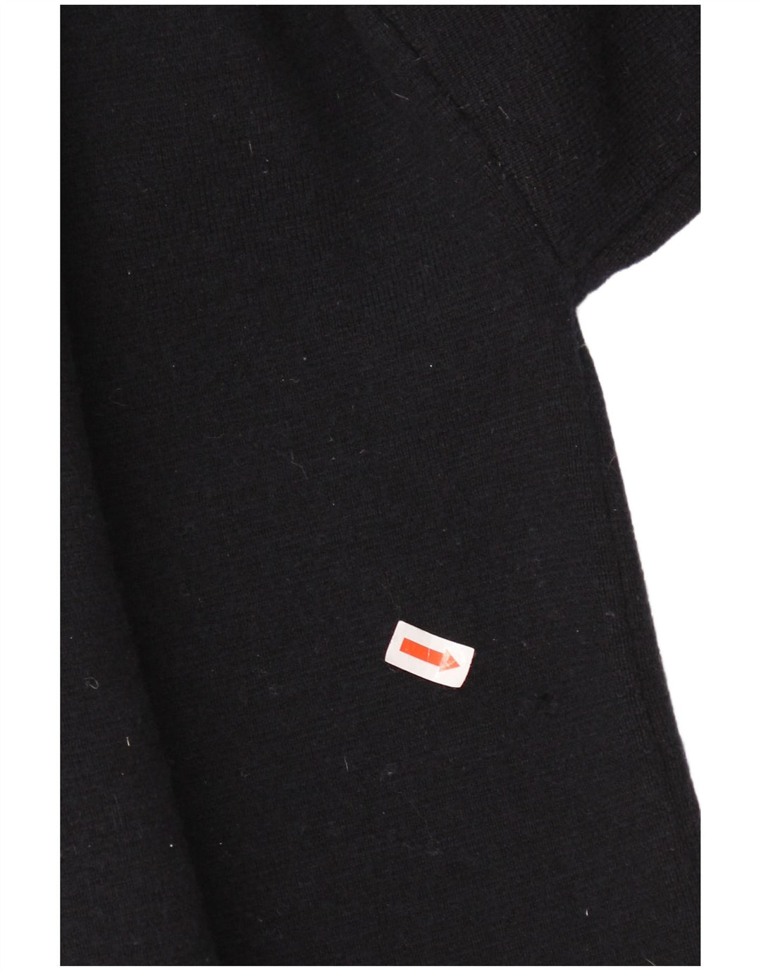 Suéter feminino Jaeger com gola redonda e gola redonda Reino Unido 16 grande lã preta