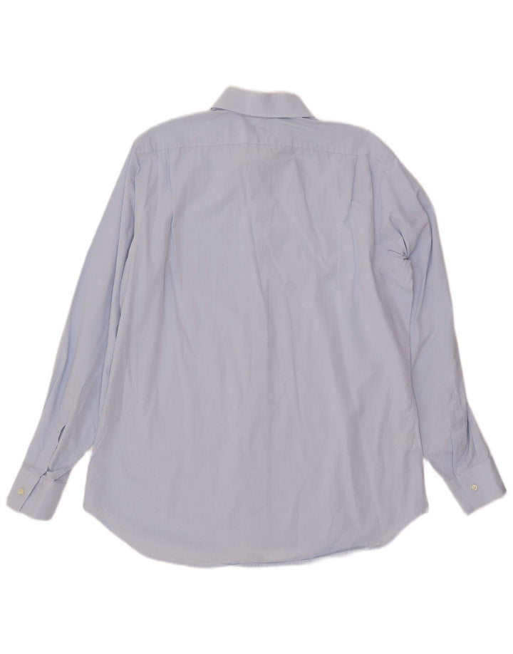 Camisa masculina DOLCE & GABBANA tamanho 16 41 grande algodão azul
