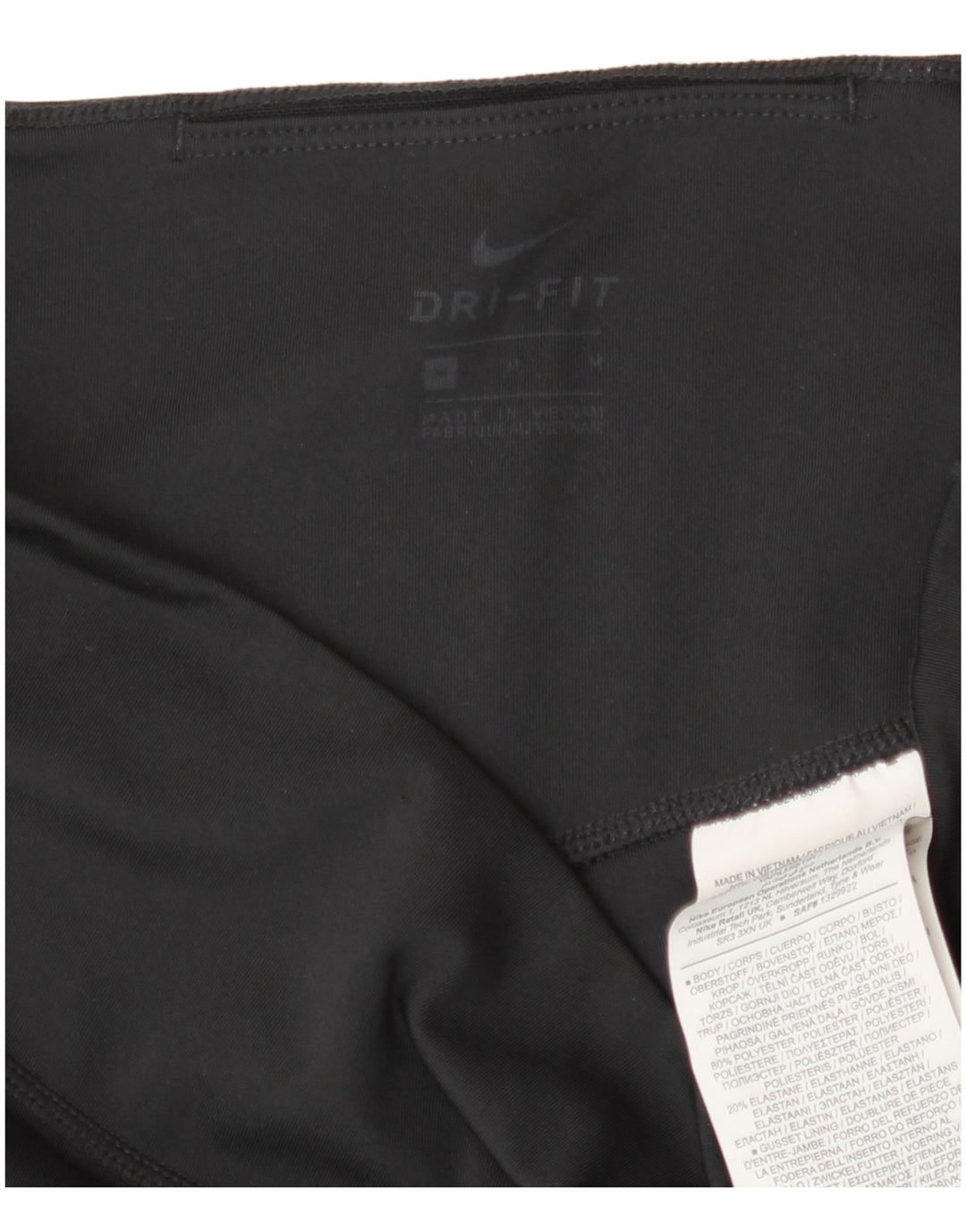 Leggings Nike Dri Fit Graphic UK 12 Médio Preto Poliéster