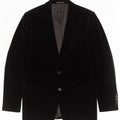 Jaqueta blazer masculina de veludo com 2 botões Zara EU 50 algodão preto médio