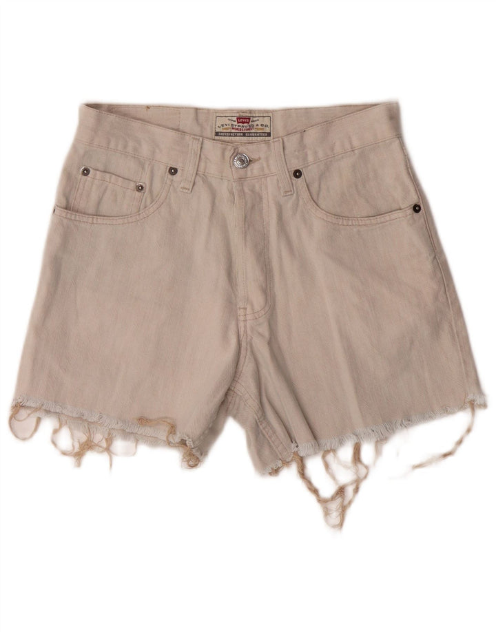 Shorts jeans feminino Levi's W29 médio off white