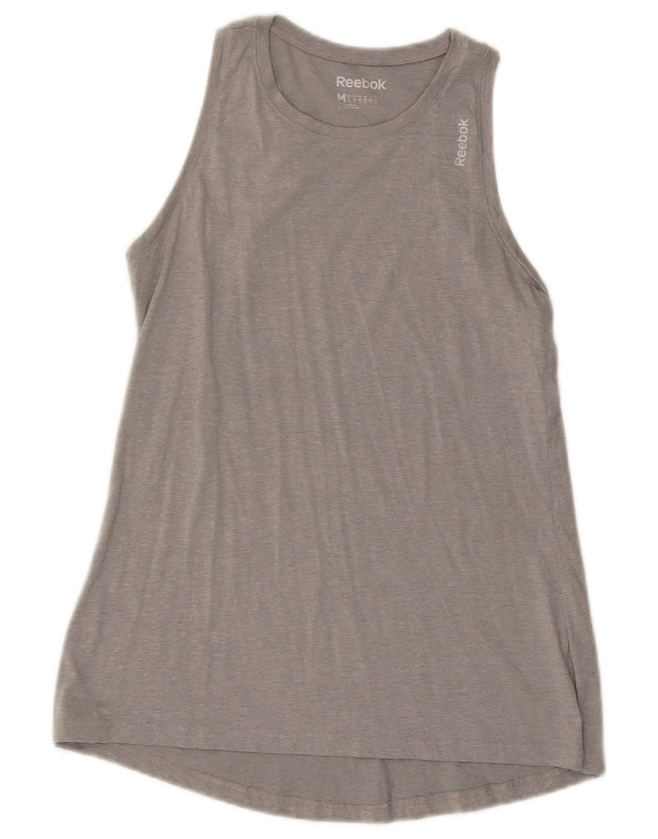 Reebok Womens Vest Top UK 12 Médio Cinza Flecked
