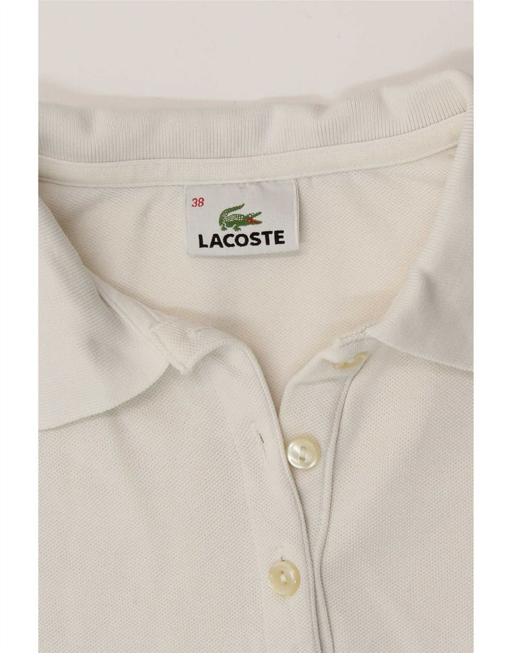 Camisa polo feminina Lacoste tamanho 38 médio branco