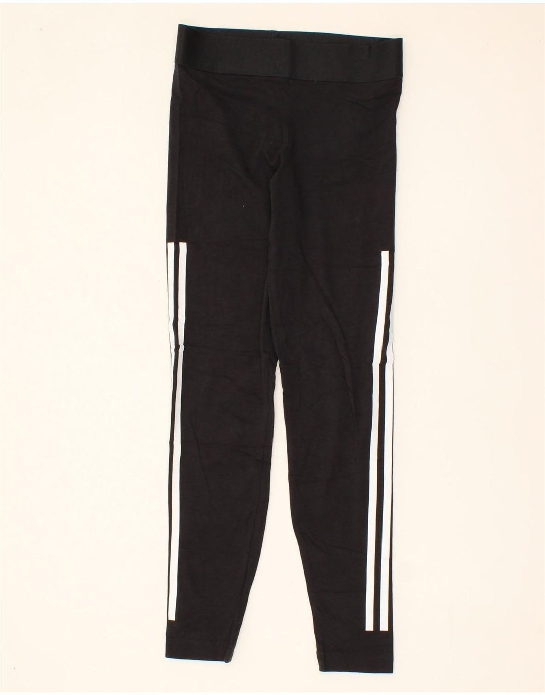 ADIDAS Girls Leggings 11-12 Years  Black Cotton Vintage Adidas and Second-Hand Adidas from Messina Hembry 