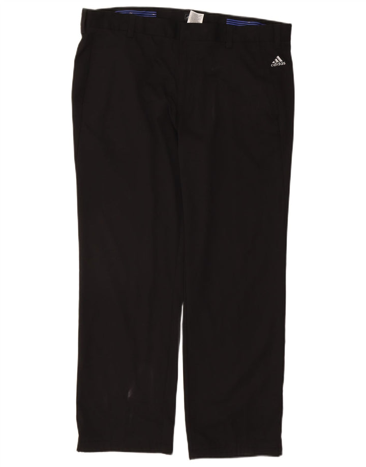 Calça Chino Reta Masculina Adidas W38 L29 Poliéster Preto