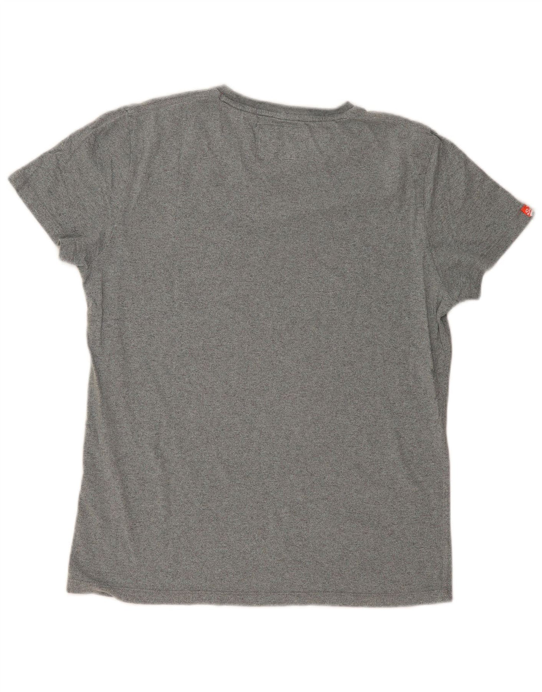 Camiseta masculina SUPERDRY grande algodão cinza