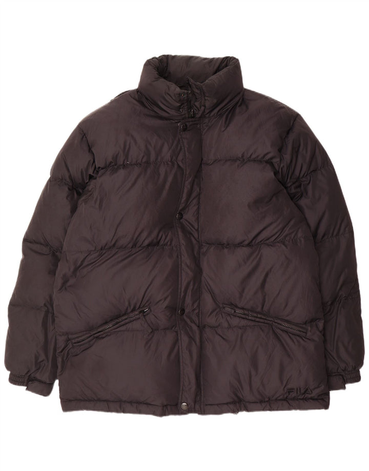 Jaqueta acolchoada masculina Fila IT 52 XL preta poliamida inverno
