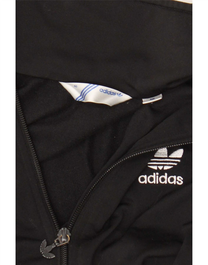 Adidas Womens Graphic Tracksuit Top Jacket IT 40 Pequeno Preto