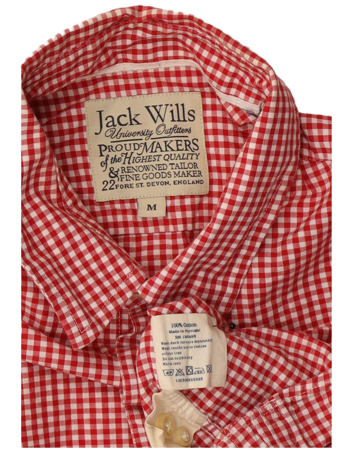 Camisa masculina Jack Wills médio vermelho algodão guingão