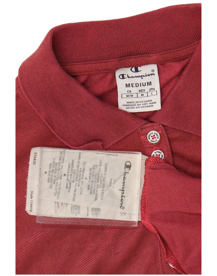 Camisa polo feminina Champion UK 12 algodão vermelho médio