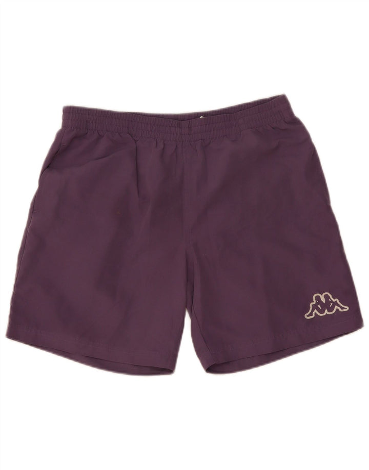 Shorts esportivos masculinos Kappa poliéster roxo médio