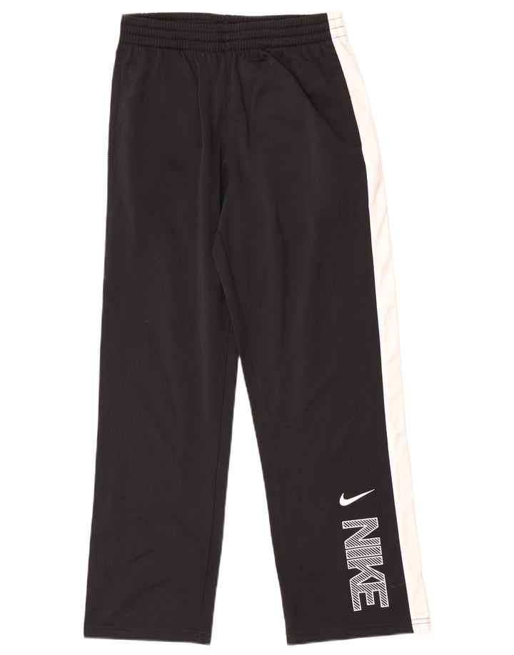 Calça de treino gráfica Nike Boys 10-11 anos médio preto colorblock