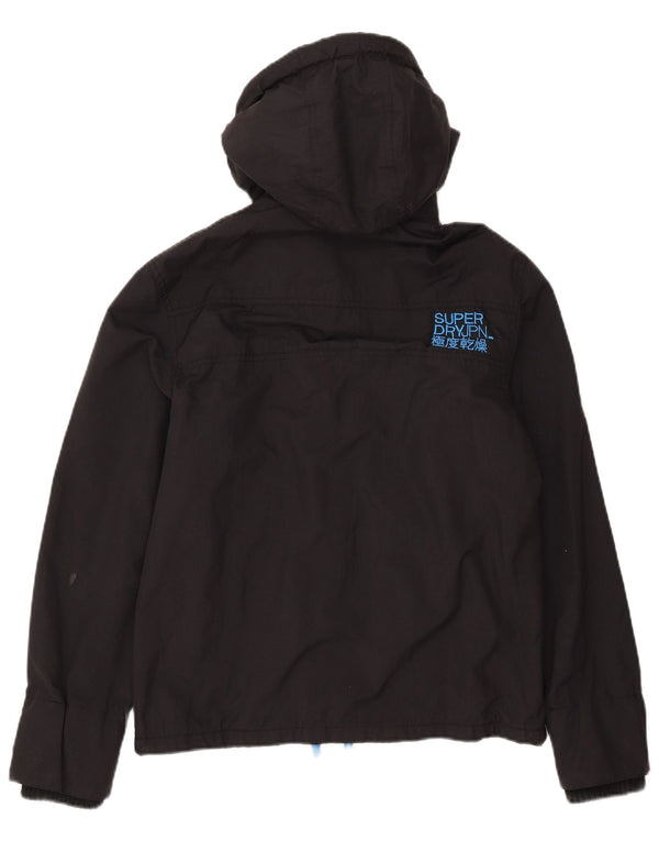 Jaqueta corta-vento superdimensionada feminina Superdry UK 10 pequena preta