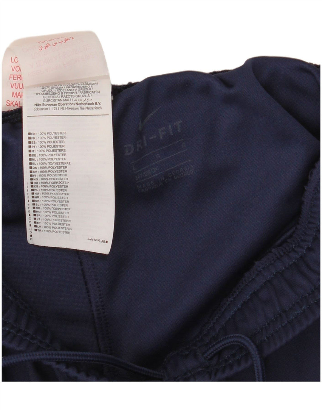 Shorts esportivos NIKE Boys Dri Fit 12-13 anos grandes azul marinho poliéster