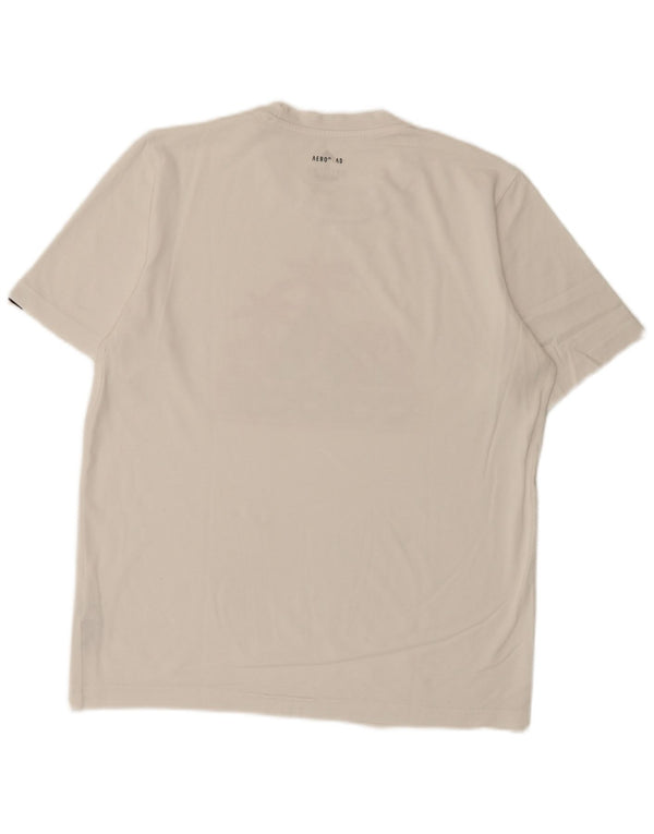 Camiseta Adidas Masculina Aeroready Graphic Top Pequeno Algodão Branco