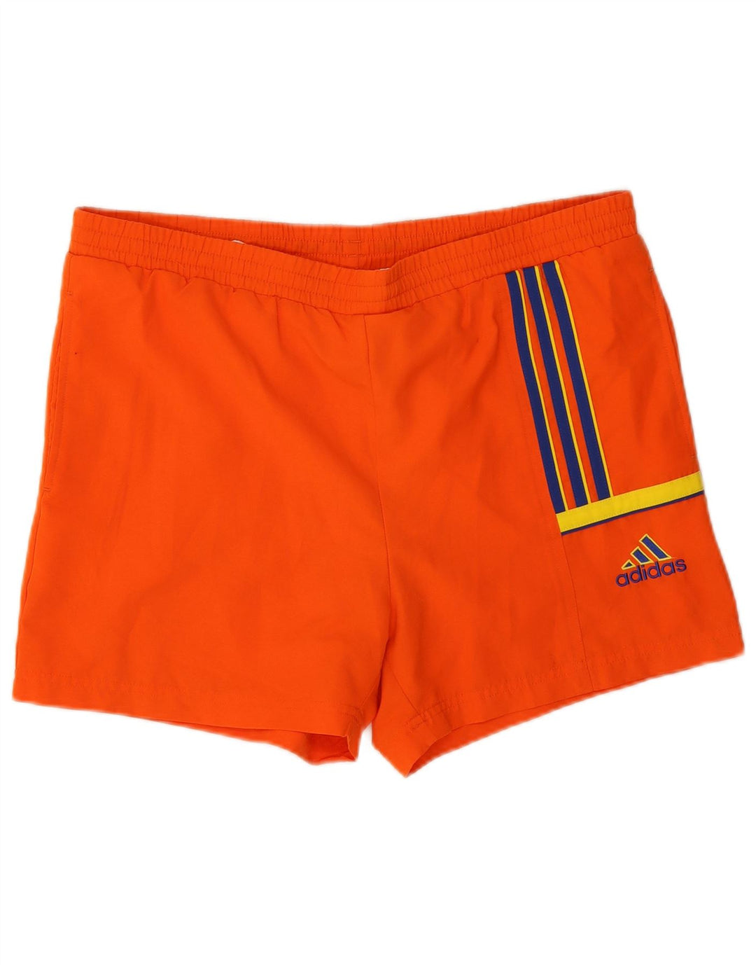 Shorts de natação masculino Adidas médio laranja poliéster