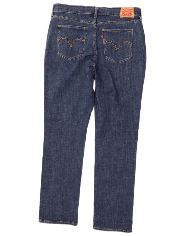 Calça jeans reta clássica feminina LEVI'S W31 L28 algodão azul