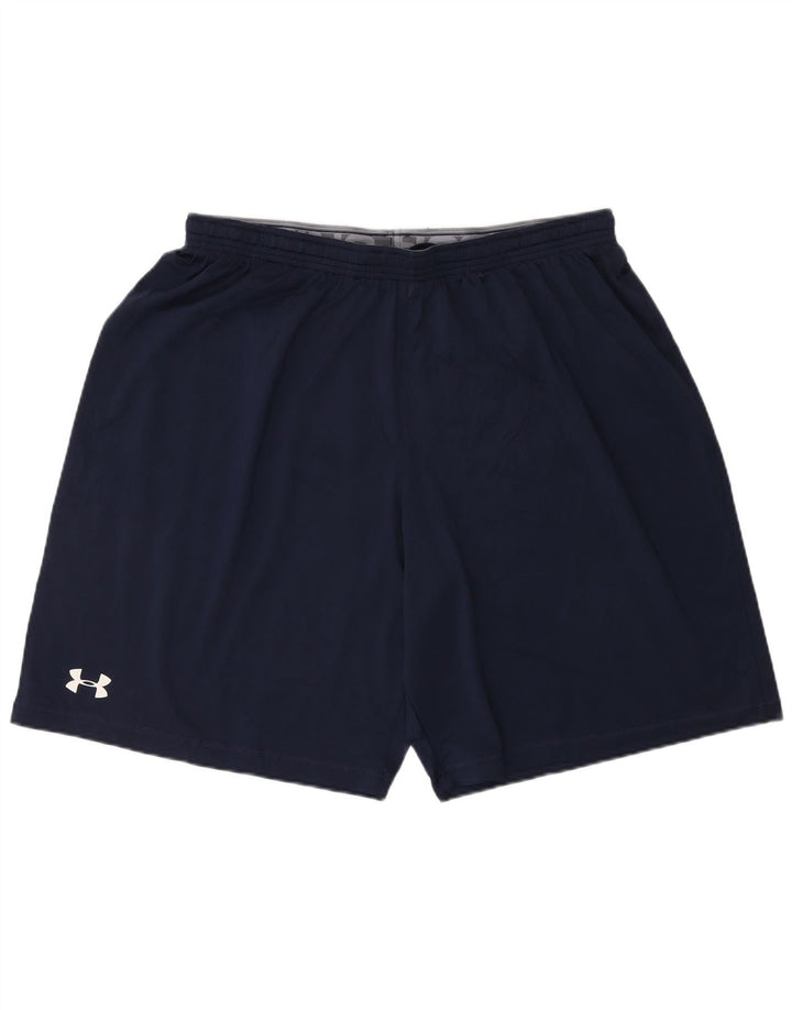 Shorts esportivos masculinos Under ARMOUR Heat Gear XL azul marinho